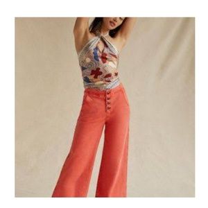 Anthropologie Pants & Jumpsuits | Anthropologie Pilcro Sailor Wide-Leg Pants